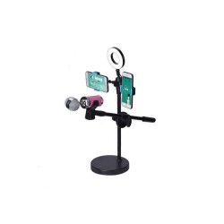 RINGLIGHT STAND WITH PHONE HOLDER ZM-34B 6.0" RINGLIGHT STAND WITH PHONE HOLDER ZM-34B 6.0"